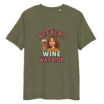 Weekend Wine Warrior organic cotton t-shirt - Image 8
