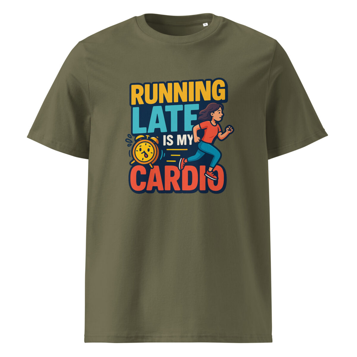 Running Late is My Cardio organic cotton t-shirt - Image 9