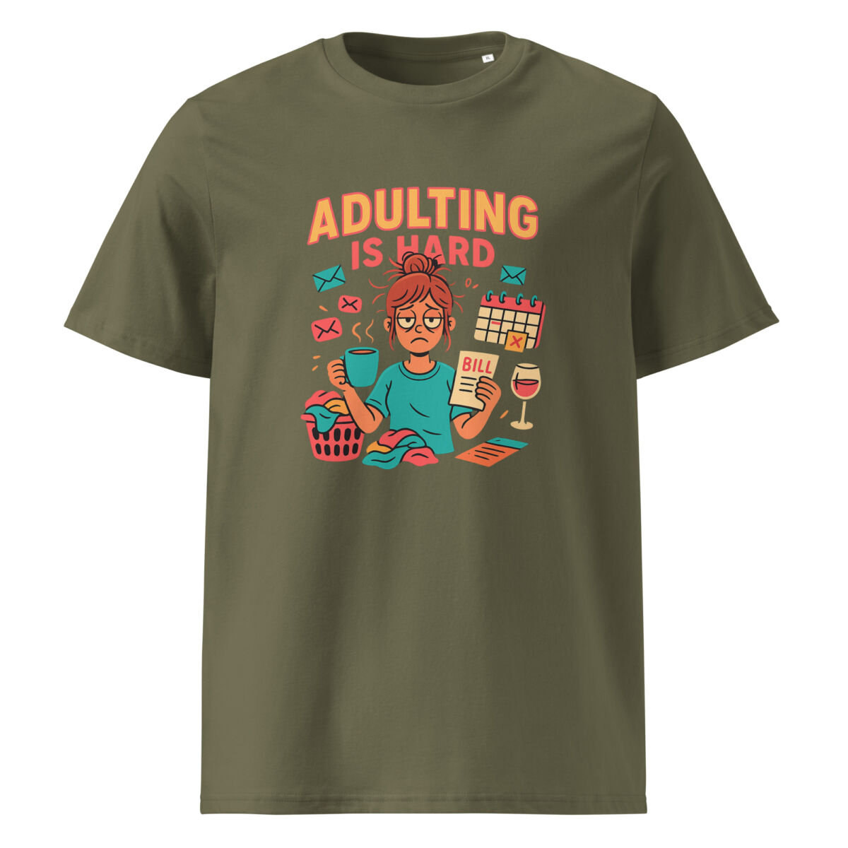 Adulting is Hard organic cotton t-shirt - Image 8