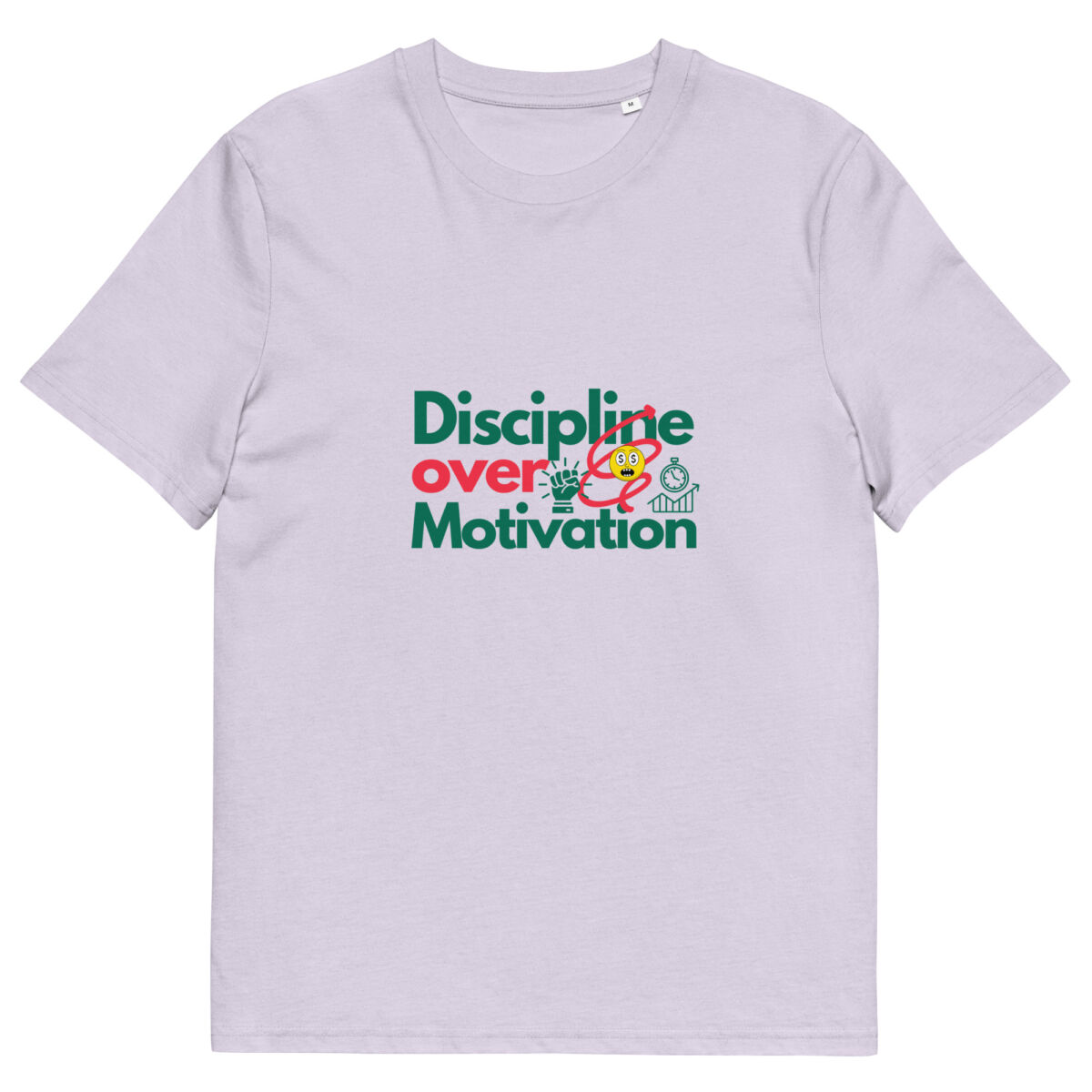 Discipline Over Motivation organic cotton t-shirt - Image 8