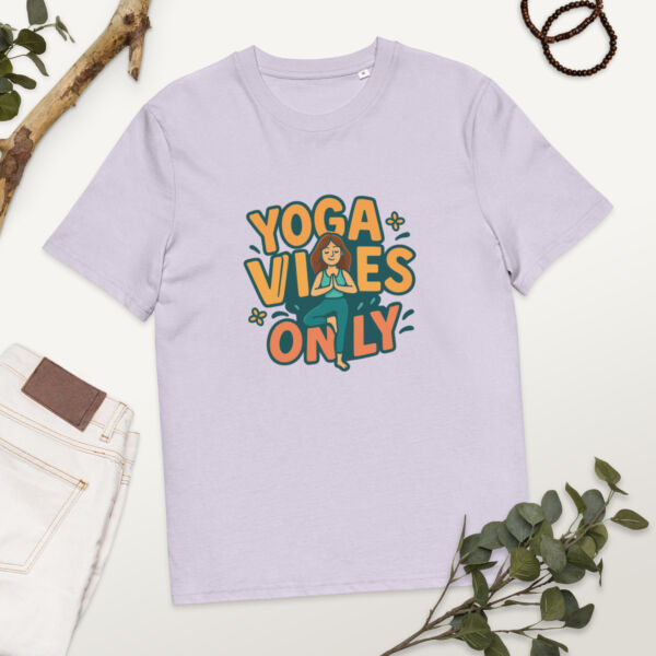 Yoga Vibes Only organic cotton t-shirt