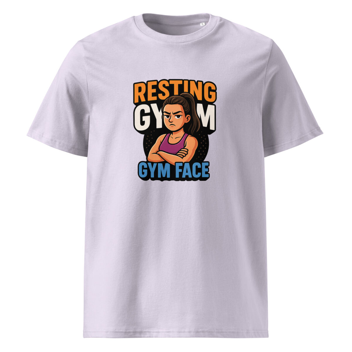 Resting Gym Face organic cotton t-shirt - Image 1