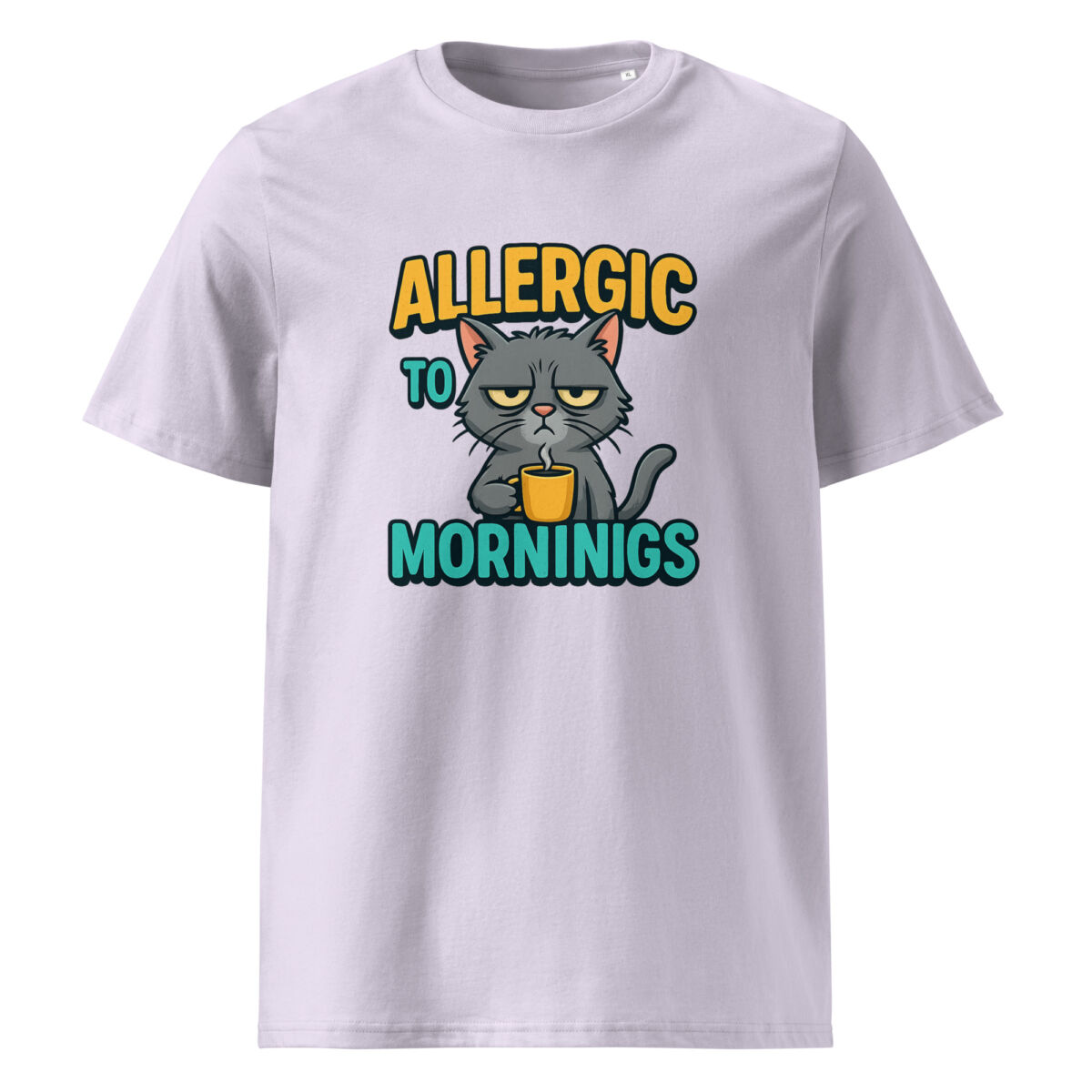 Allergic to Mornings organic cotton t-shirt - Image 14