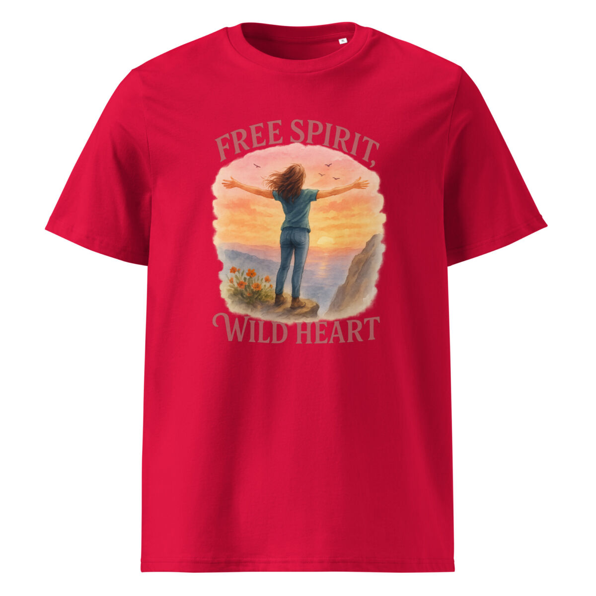 Free Spirit, Wild Heart organic cotton t-shirt - Image 7