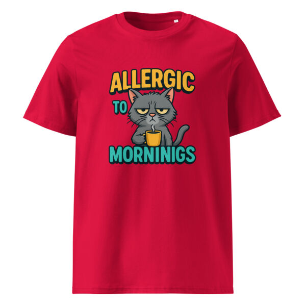 Allergic to Mornings organic cotton t-shirt