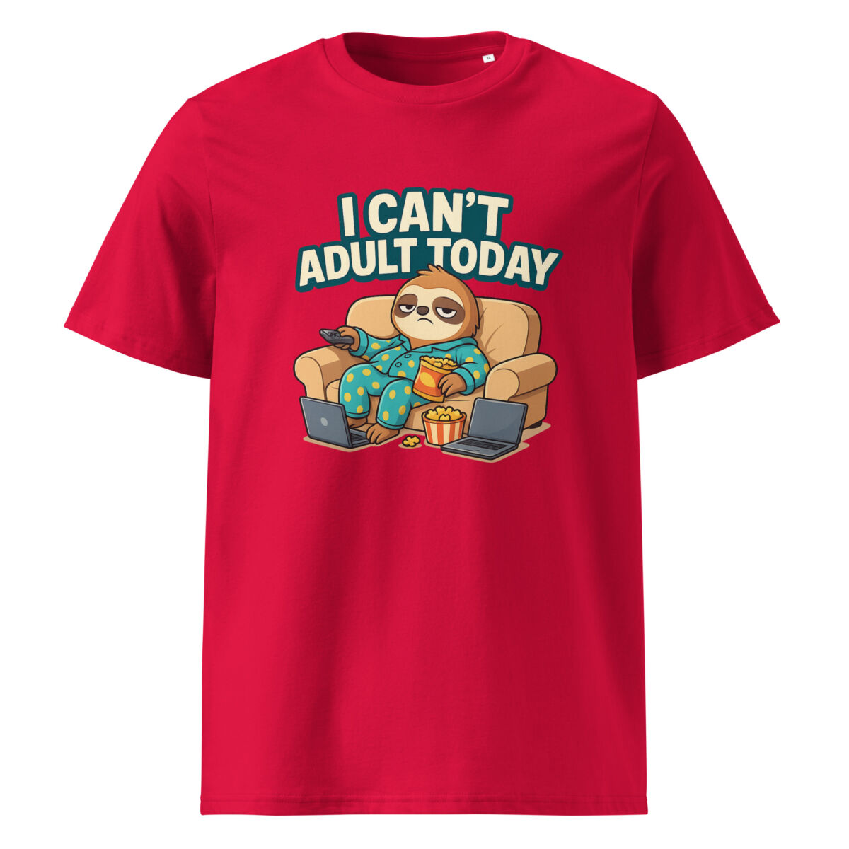 I Can’t Adult Today organic cotton t-shirt - Image 6