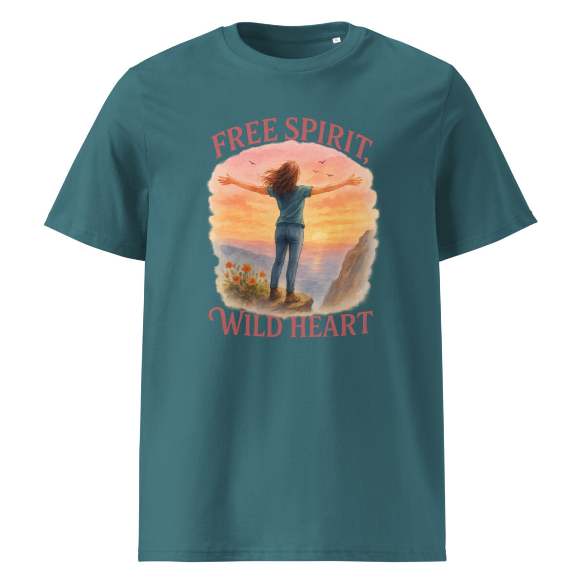 Free Spirit, Wild Heart organic cotton t-shirt - Image 8