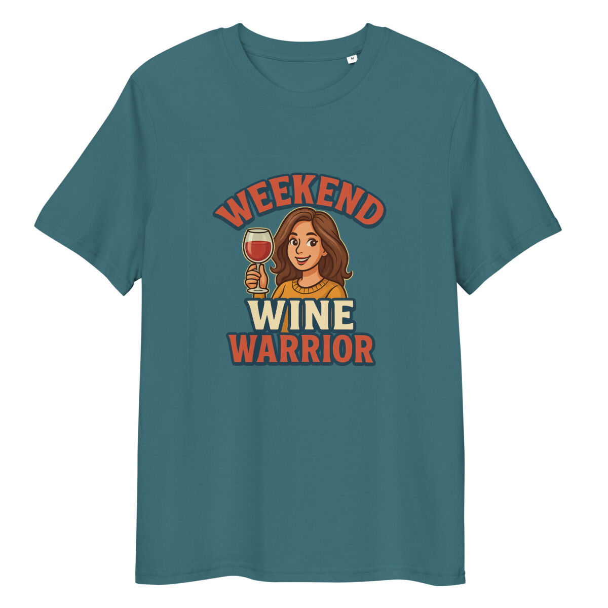 Weekend Wine Warrior organic cotton t-shirt - Image 7