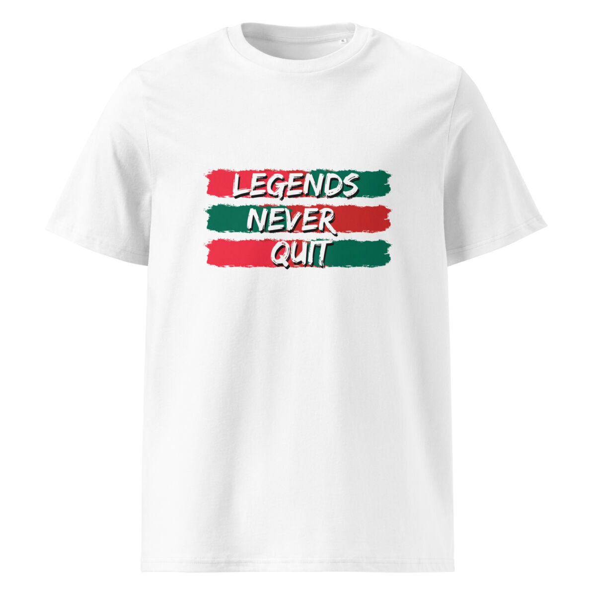 Legends Never Quit organic cotton t-shirt - Image 1