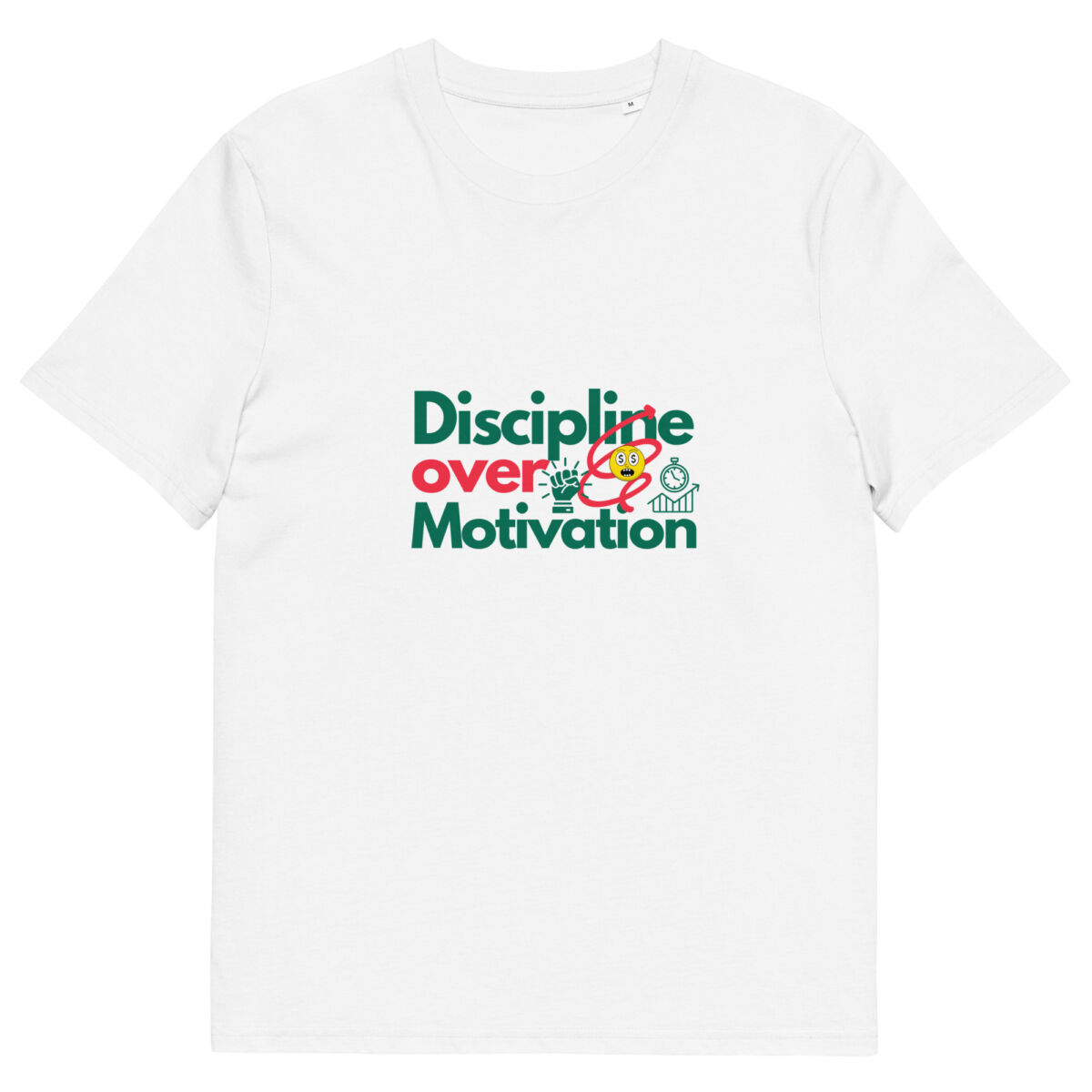 Discipline Over Motivation organic cotton t-shirt - Image 9