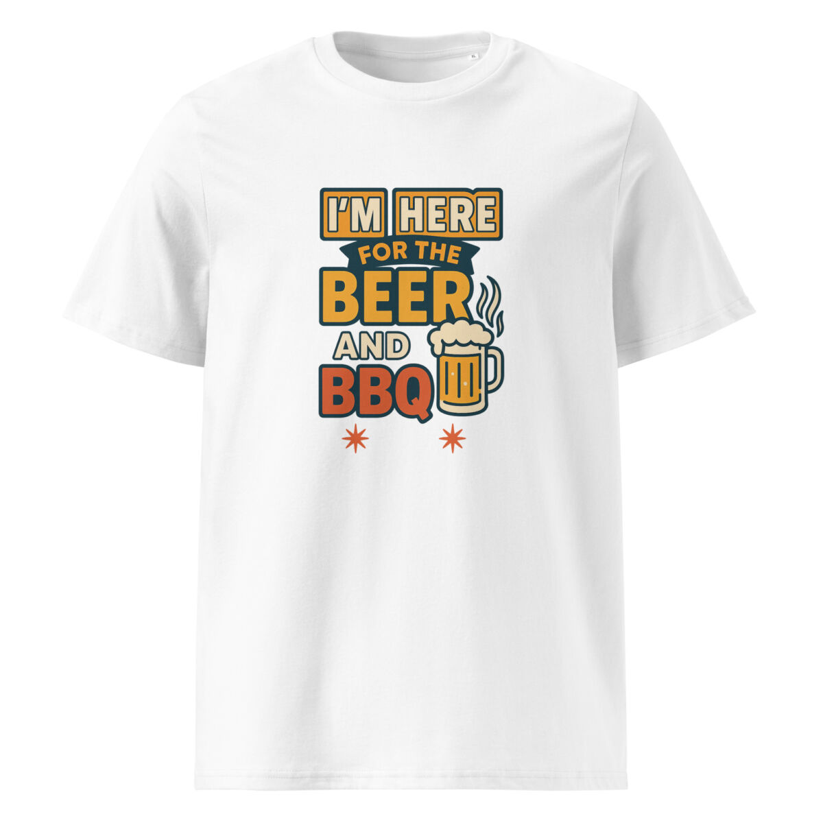 I’m Here for the Beer and BBQ organic cotton t-shirt - Image 15