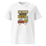 I’m Here for the Beer and BBQ organic cotton t-shirt - Image 15