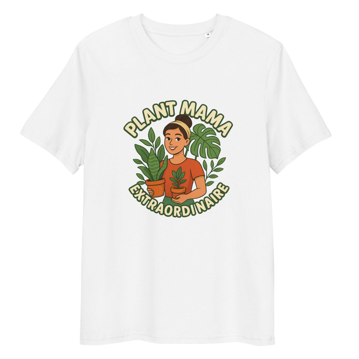 Plant Mama Extraordinaire organic cotton t-shirt - Image 1