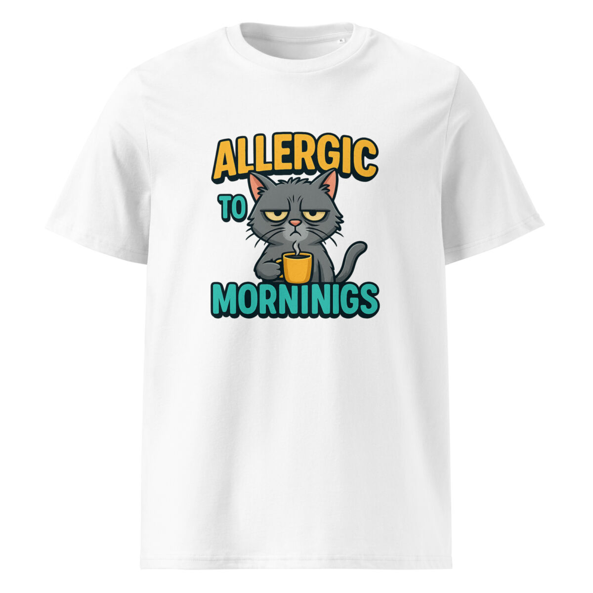 Allergic to Mornings organic cotton t-shirt - Image 15