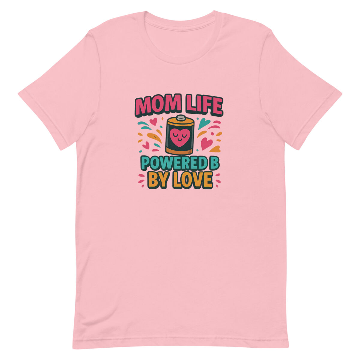 Mom Life: Powered by Love t-shirt - Image 5