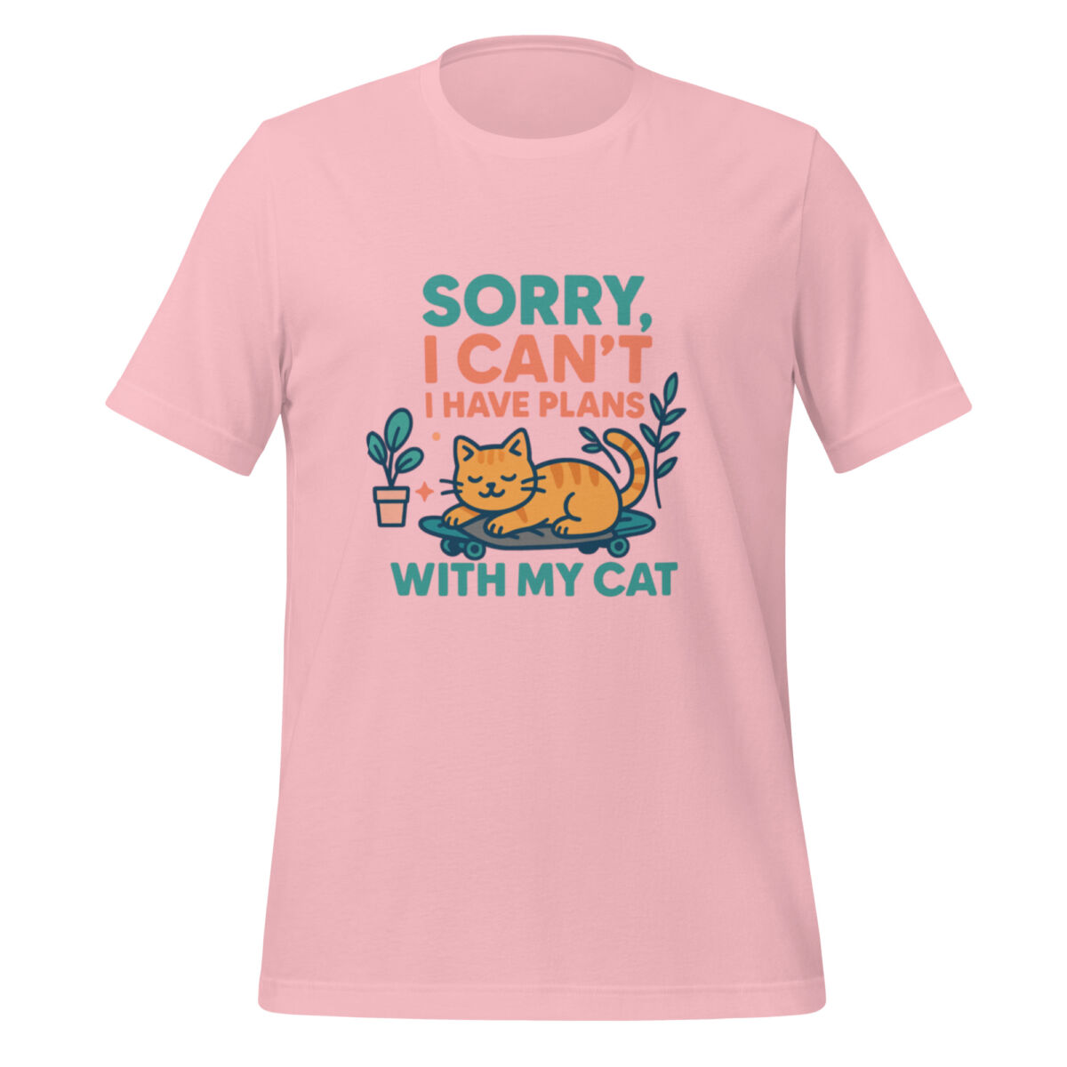 Sorry, I Can’t—I Have Plans with My Cat t-shirt - Image 5
