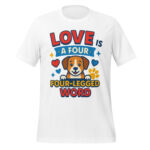 Love is a Four-Legged Word t-shirt