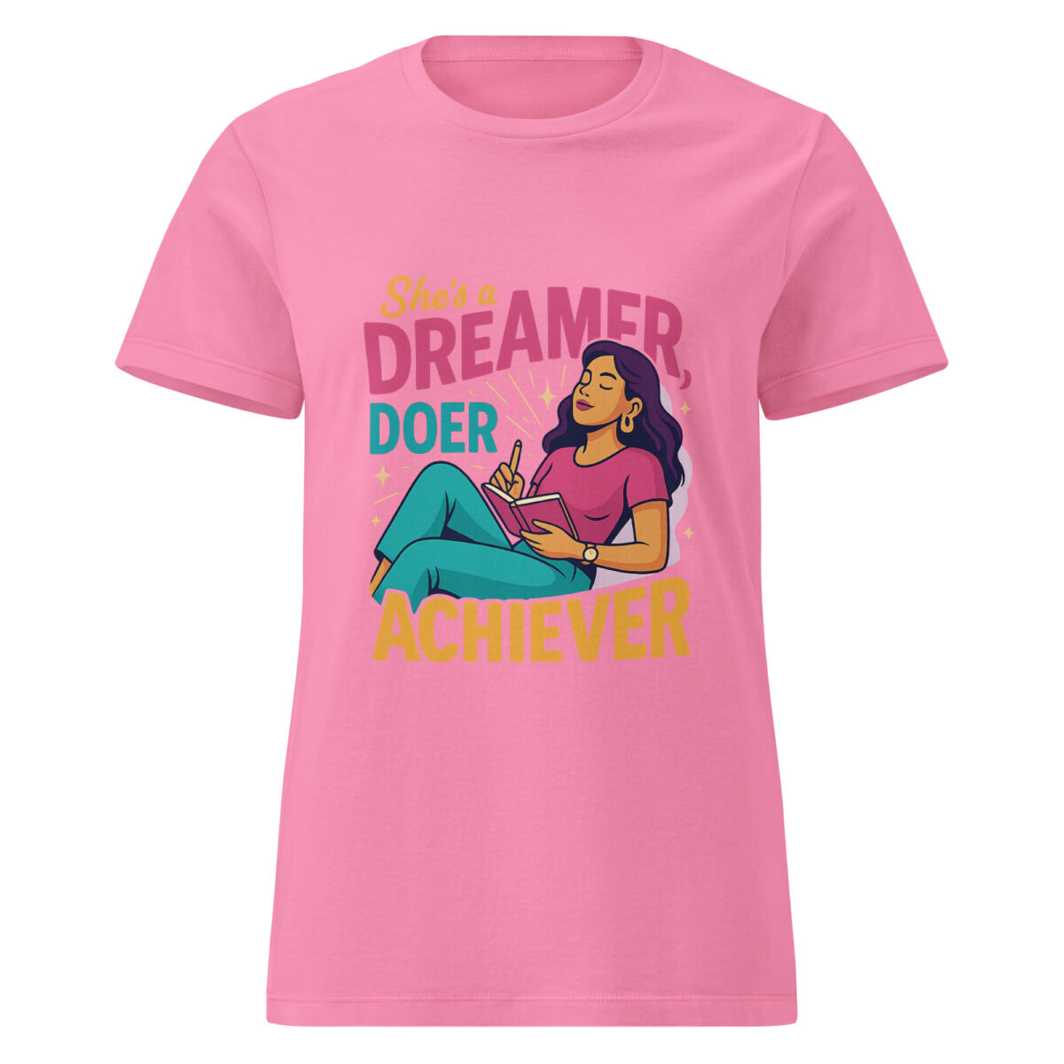 She’s a Dreamer, Doer, and Achiever Women’s basic softstyle t-shirt - Image 6