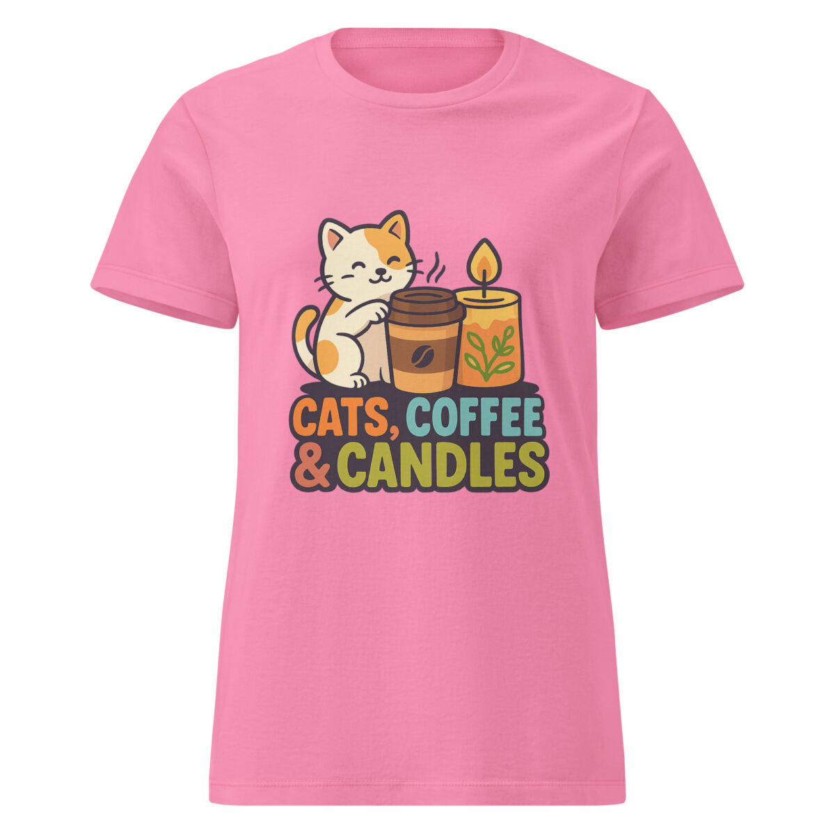 Cats, Coffee, & Candles Women’s t-shirt - Image 7