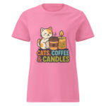 Cats, Coffee, & Candles Women’s t-shirt - Image 7