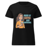 Made of Coffee and Confidence Women’s t-shirt - Image 2