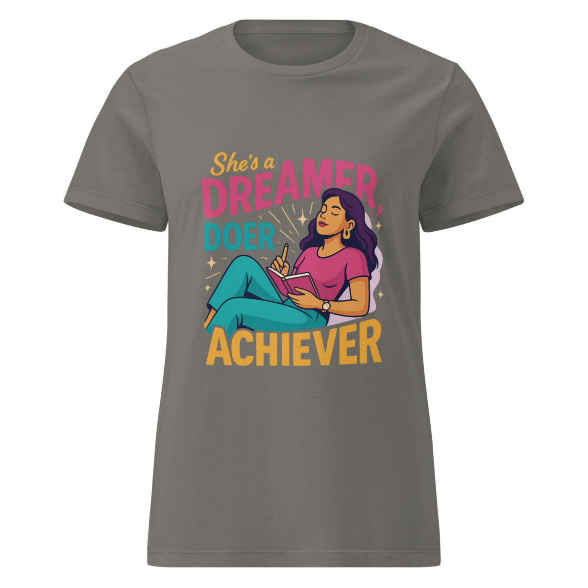 She’s a Dreamer, Doer, and Achiever Women’s basic softstyle t-shirt - Image 5