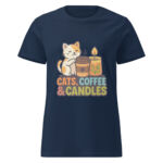 Cats, Coffee, & Candles Women’s t-shirt - Image 3