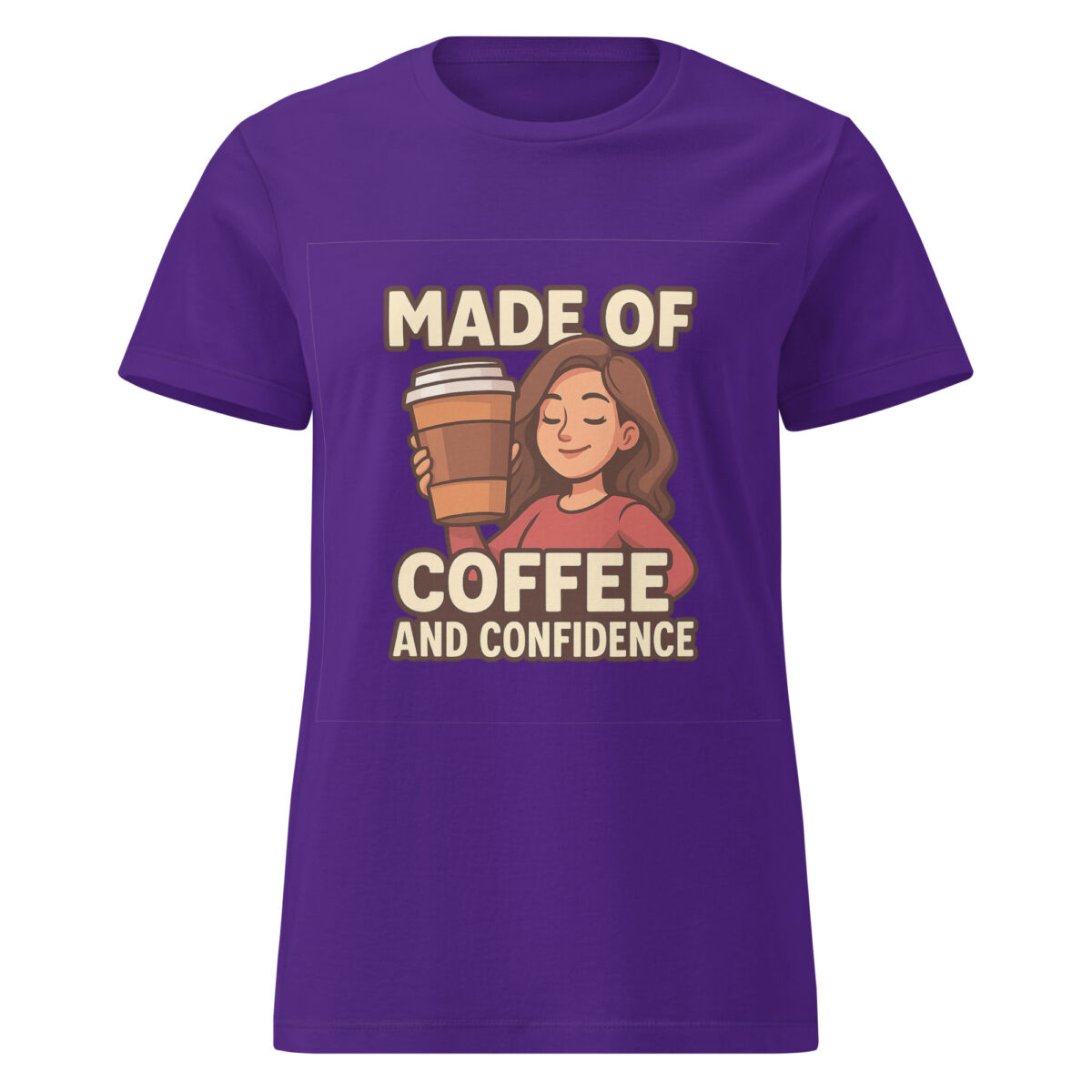 Made of Coffee and Confidence Women’s t-shirt - Image 3