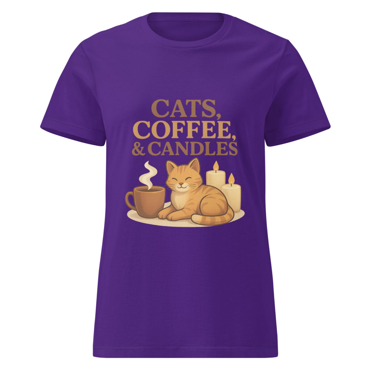 Cats, Coffee, & Candles Women’s t-shirt - Image 4