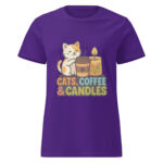 Cats, Coffee, & Candles Women’s t-shirt - Image 4