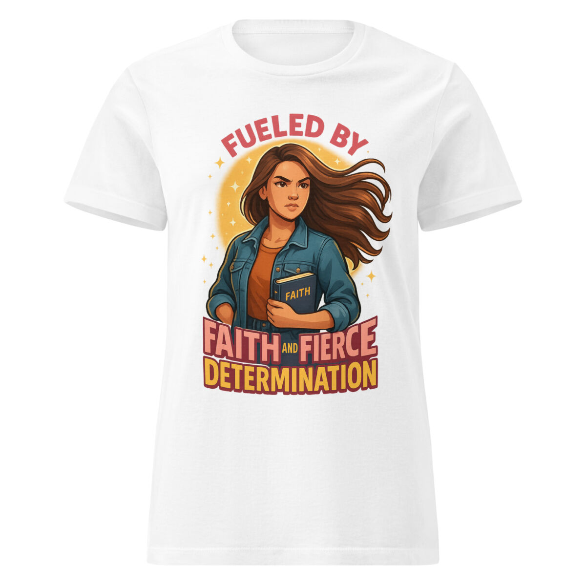 Fueled by Faith and Fierce Determination Women’s t-shirt - Image 7
