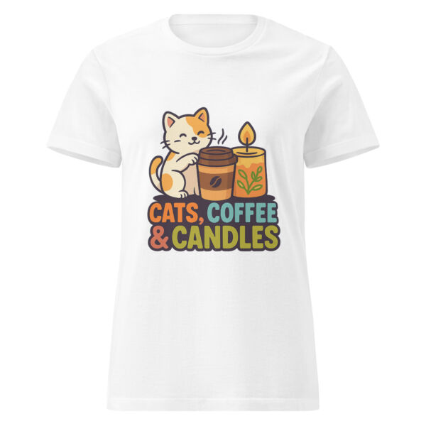 Cats, Coffee, & Candles Women’s t-shirt